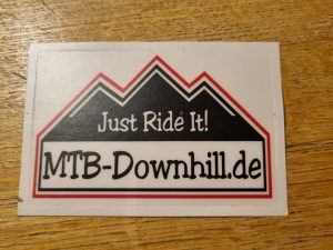 MTB-Downhill Aufkleber (transparent)